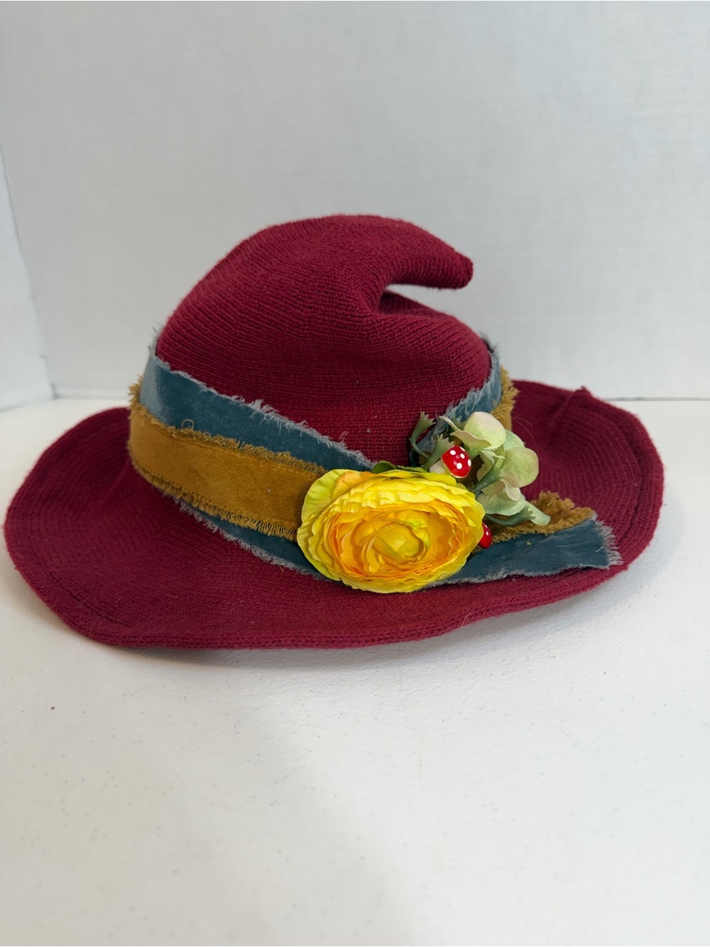 Whimsical Woodland Witch Fairycore Pointed Hat